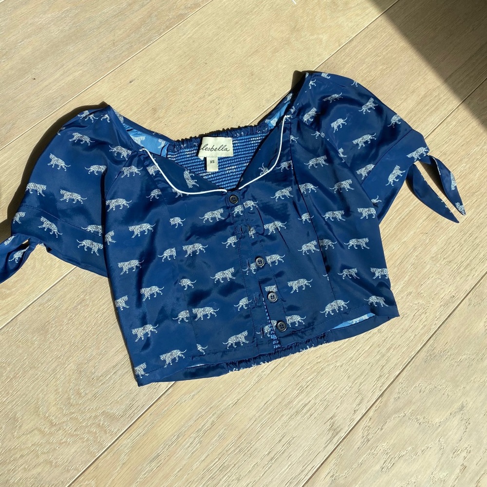 Cleobella x Free People x Elkin Tiger Crop Top